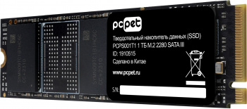 Накопитель SSD PC Pet SATA-III 1TB PCPS001T1 M.2 2280 OEM