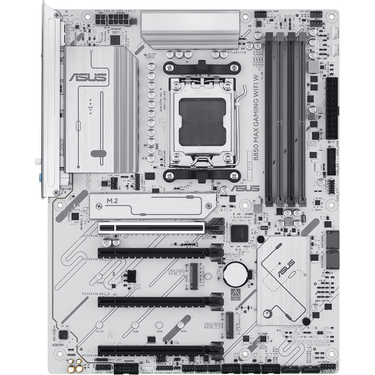 Материнская плата/ B850 MAX GAMING WIFI W (90MB1M10-M0EAY0)