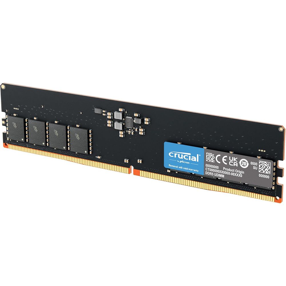 Оперативная память Crucial by Micron 8GB DDR5-5600 UDIMM (CT8G56C46U5) CL46 1.1V 1 Year Warrаnty