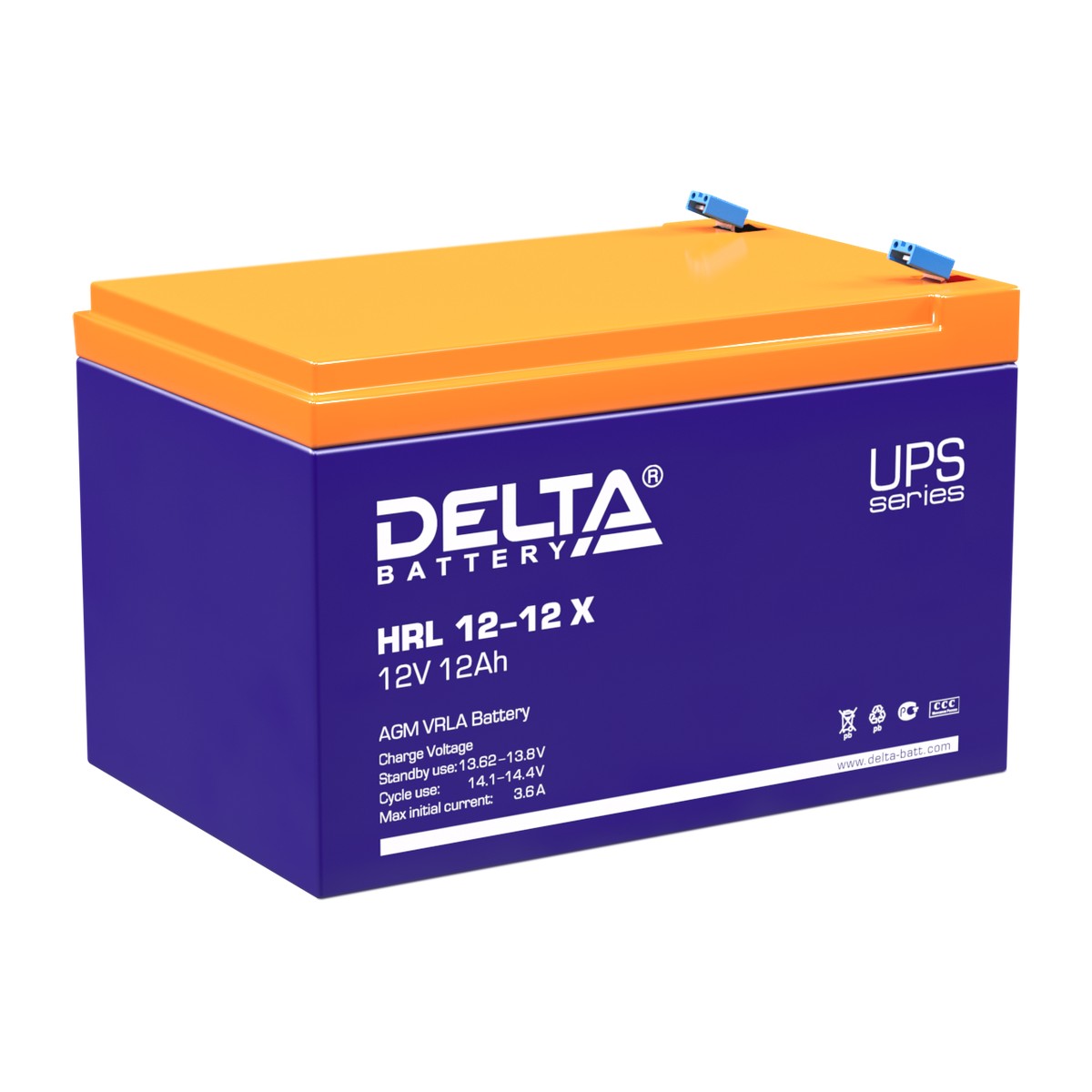 Аккумуляторная батарея DELTA BATTERY HRL 12-12 X