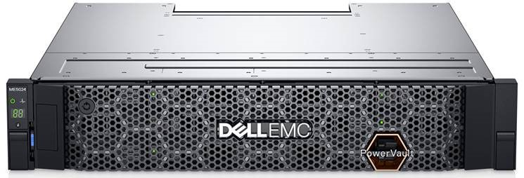 DELL PowerVault ME5012 12LFF(3,5") 2U/32GbE 8 port FC Dual Controller/4xFC16/noHDD/ Bezel/2x580W/1YWARR (M12-4-1T)