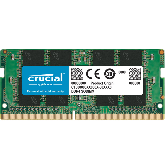 Модуль памяти Crucial 8GB DDR4 3200MHz PC4-25600 SODIMM CL22 1.2V (CT8G4SFRA32A)