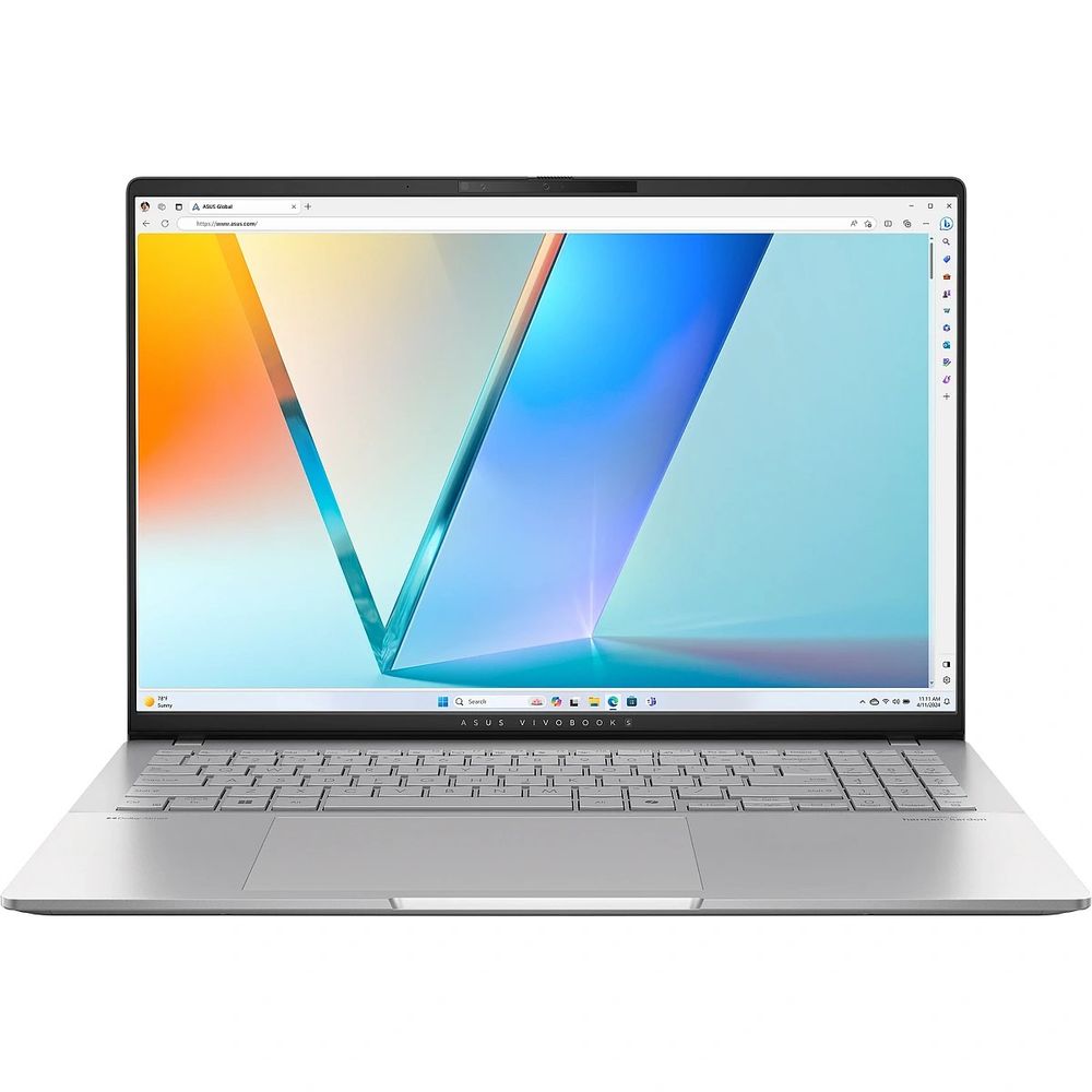 Ноутбук ASUS Vivobook S16 OLED M5606WA-MX025 AMD Ryzen 9 HX 370/32Gb/1Tb/16"/OLED/3200x2000/120Hz/NoOS/Silver (90NB14B3-M002J0)