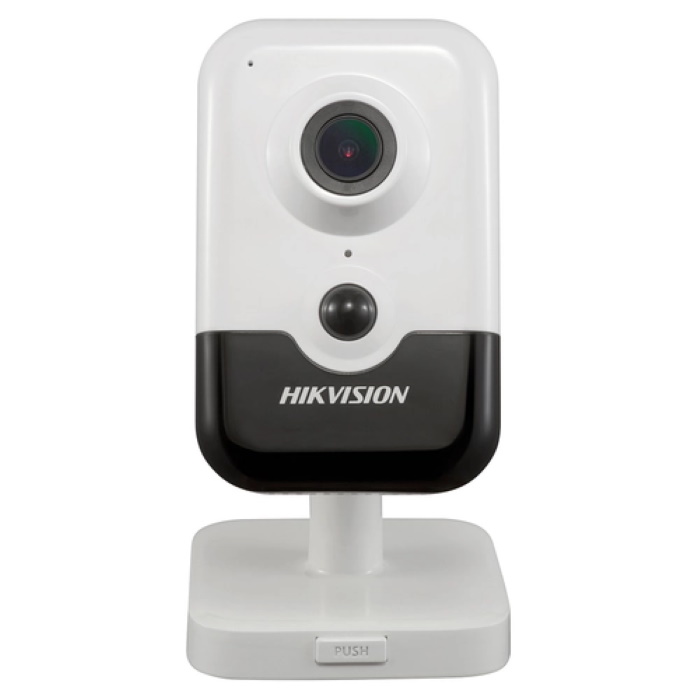 IP камера Hikvision 2688x1520, 4Mp, 2.8mm, H.265/ H.264, 1/ 3’’ Progressive Scan CMOS, EXIR до 10m, угол обзора 98°/ 55°/ 114°, 3D DNR, microSD max128GB, DC12V/ Po, WiFi (EDS-2CD2443G0-IW(2.8mm)(W))
