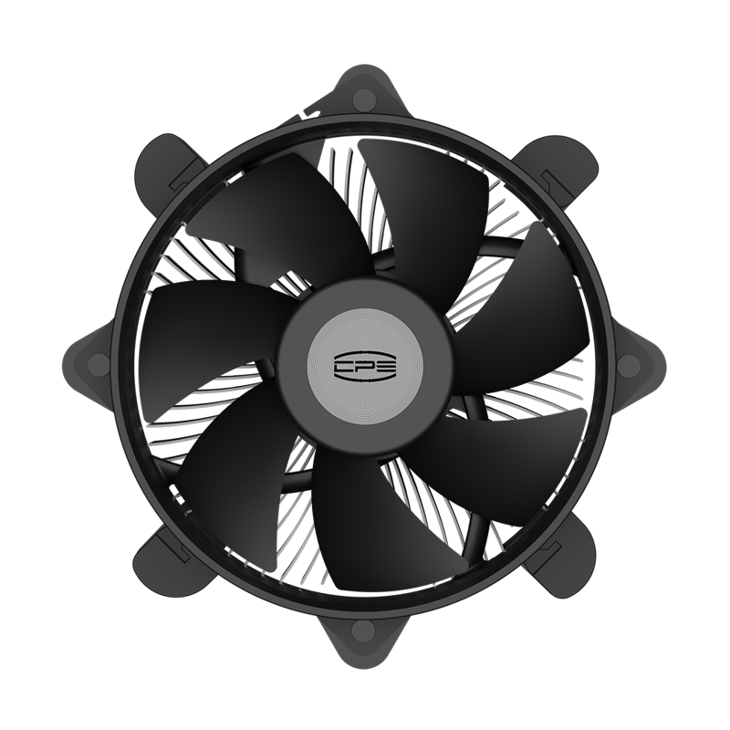Кулер для ПК/ CPU Cooler PCCooler R120 (95W, 4-pin PWM, 60mm, Al, -mm, 1x95mm, 36.4CFM, 27.8dBA, 2700RPM, S: 1851/1700/1200/115X, black)
