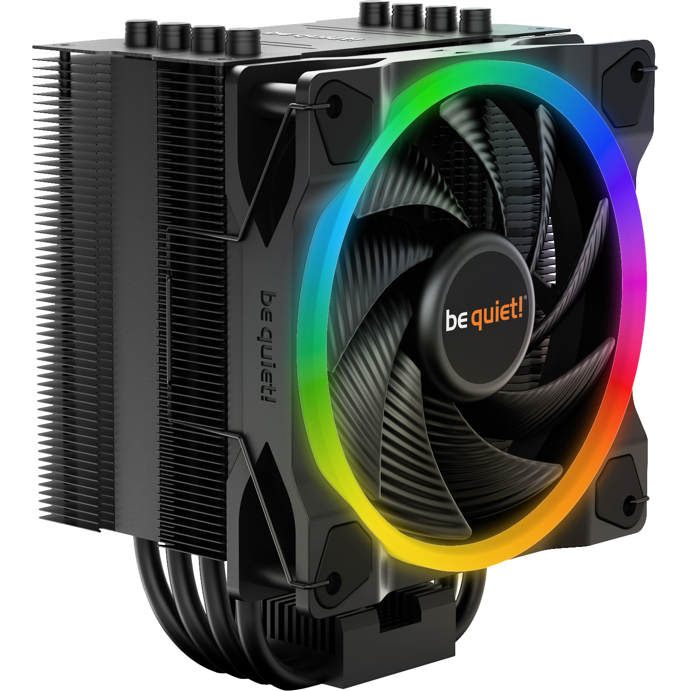 Кулер для процессора/ CPU Cooler be quiet! PURE ROCK 2 FX (150W, 4-pin PWM, 155mm, Al/Cu, 4x6mm, ARGB, 1x120mm, 42.6CFM, 24.4dBA, 2000RPM, S: 1700/1200/115X/2066/2011(-3) square ILM, AM5/AM4, black) (BK033)