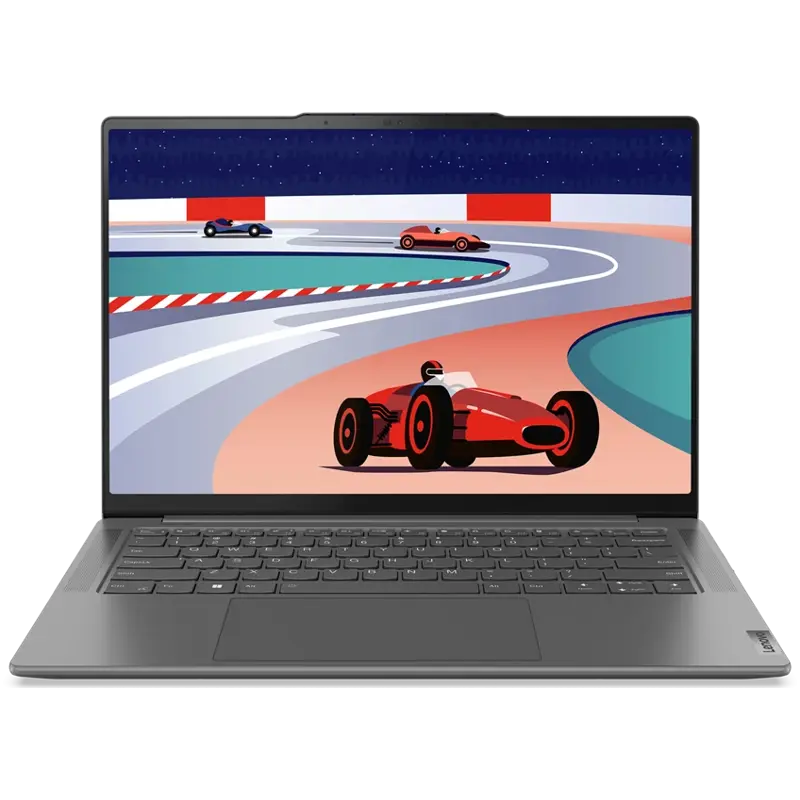 Ноутбук Lenovo Yoga Pro 7 14AHP9 14.5"(3072x1920 IPS)/ AMD Ryzen 7 8845HS/ 16Gb/ 1Tb SSD/ noDVD/ 780M/ BT/ WiFi/ 73WHr/ 1.49kg/ luna grey/ Win11Home + 140W, RU kbd (83E3001PRU)