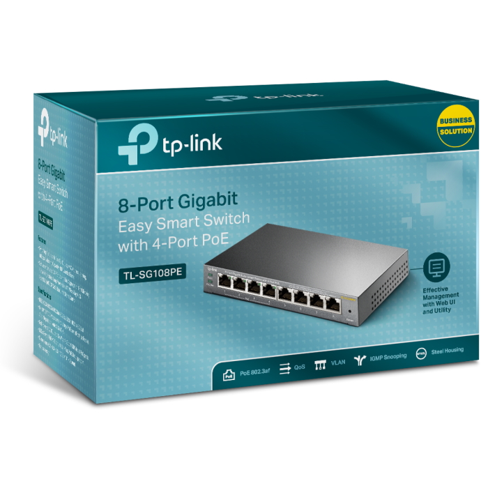 Картинка Коммутатор TP-LINK Easy Smart (TL-SG108PE) 