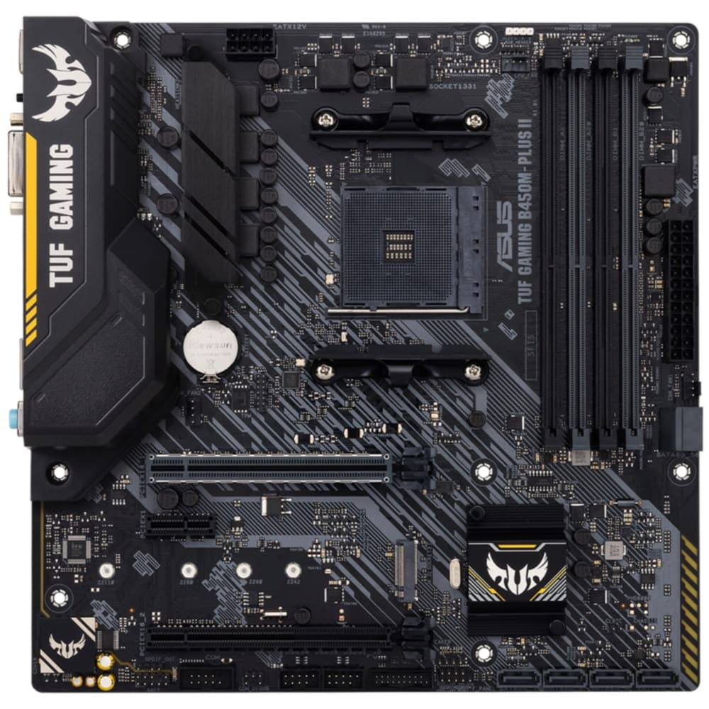 Материнская плата ASUS TUF GAMING B450M-PLUS II Soc-AM4 AMD B450 4xDDR4 mATX AC`97 8ch(7.1) GbLAN RAID+DVI+HDMI (90MB1620-M0EAY0)
