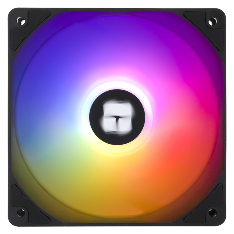 Кулер для корпуса/ Case Cooler Thermalright TL-C12C-S (120x120x25mm, 4-pin PWM, ARGB, 66.17CFM, 25.6dBA, 1550RPM, Black)