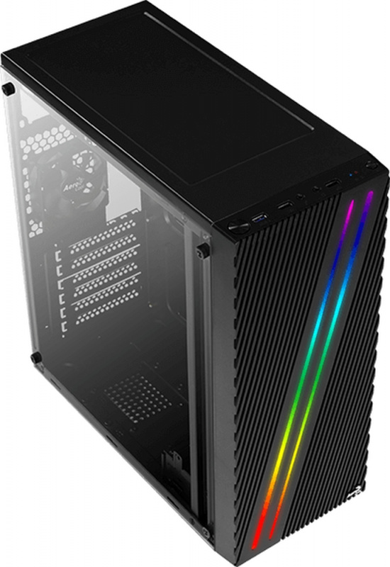 Корпус Aerocool Streak-A-BK-v1 черный без БП ATX 1x80mm 2xUSB2.0 1xUSB3.0 audio (ACCM-PV19012.11)