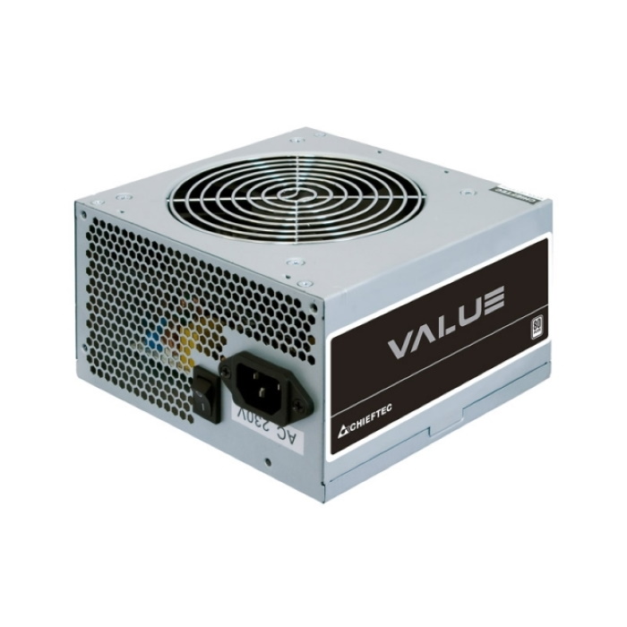 Блок питания Chieftec Value APB-500B8, 500W, ATX 2.3, APFC, 80+, 24pin, 2xMolex, FDD, 3xSATA,120mm fan, OEM