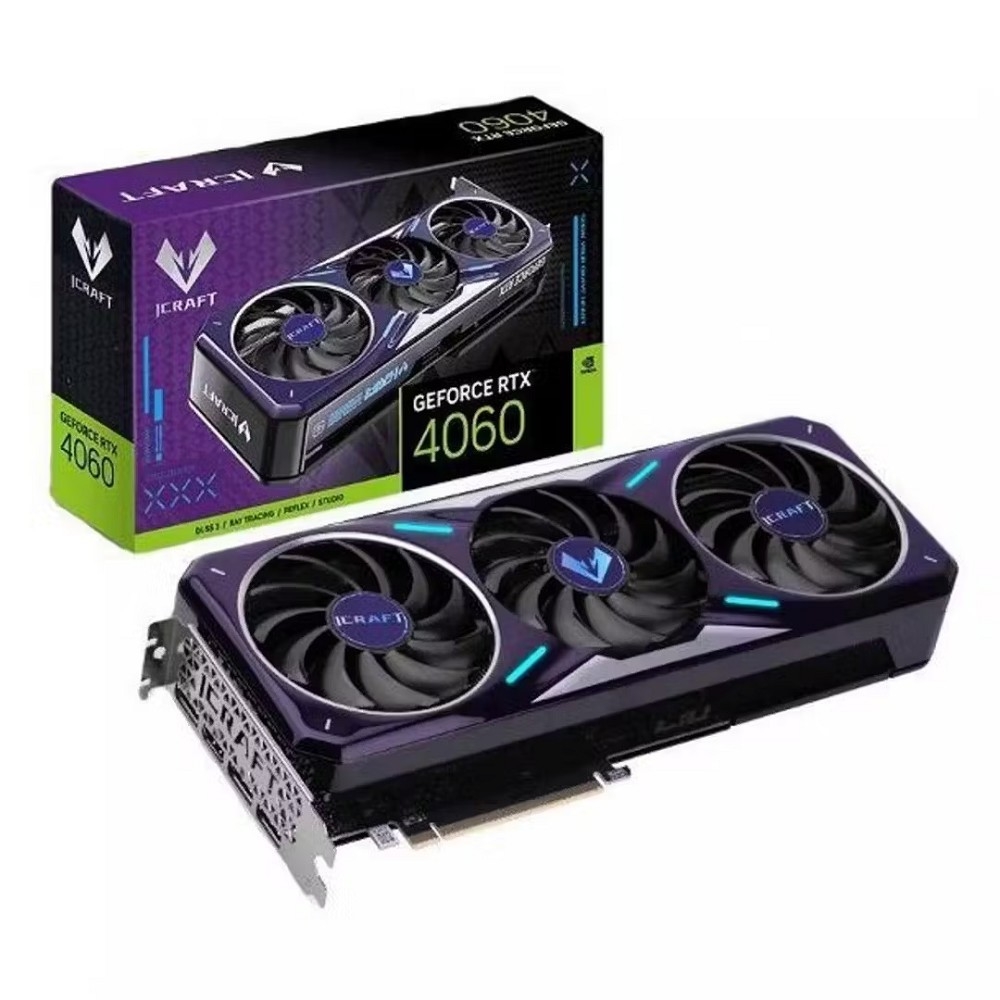 Видеокарта MAXSUN MS-RTX4060 iCraft OC8G S0 8Gb GDDR6, 128bit, 1830-2550Mhz, 3*DP/1*HDMI2.1, 115W Ret (6940709644850)