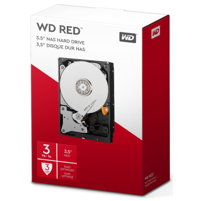 Картинка Жесткий диск WD Red 3TB LFF HDD (WD30EFAX) 