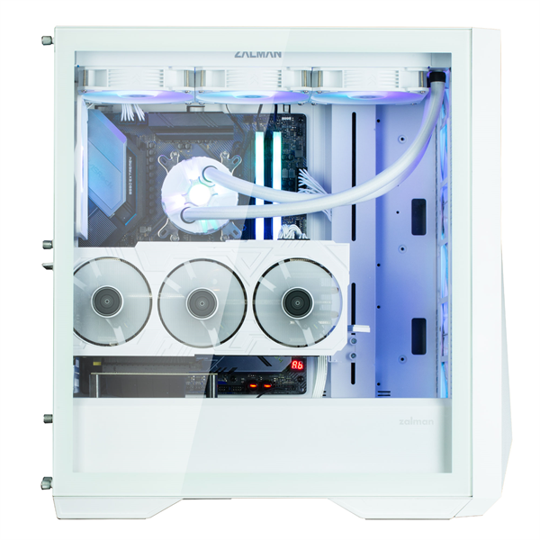 ZALMAN Z9 Iceberg MS, EATX, WHITE, WINDOW, 4x3.5", 5x2.5", 2xUSB2.0, 2xUSB3.0, 1xUSB 3.1 Gen2 Type-C, FRONT 3x140mm ARGB, REAR 1x140mm ARGB (Z9 ICEBERG MS WHITE)