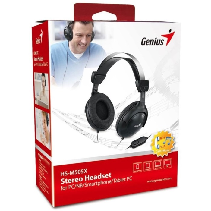 Картинка Гарнитура Genius Headset HS-M505X (31710058101) 