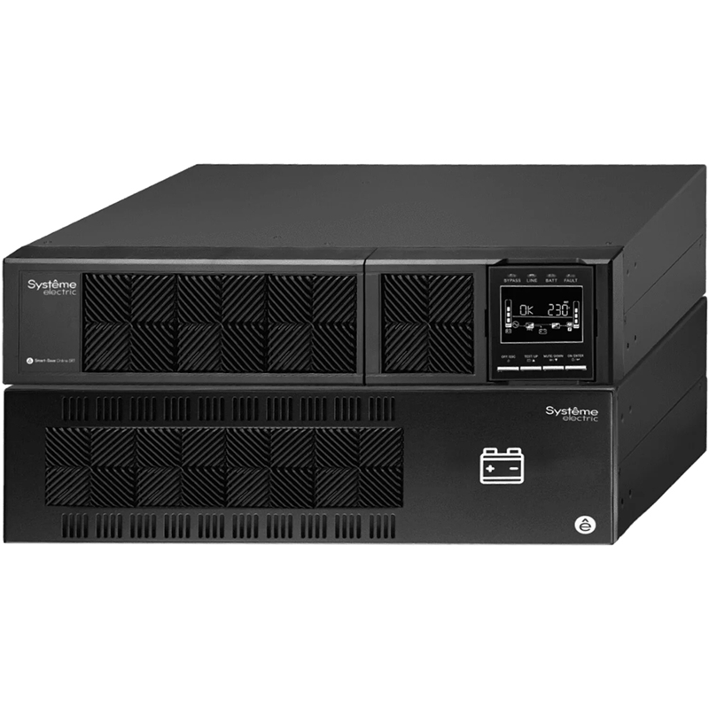 Systeme Electriс Smart-Save Online SRT, 6000VA/ 6000W, On-Line, Extended-run, Rack 2U+3U(Tower convertible), LCD, Out: Hardwire, SNMP Intelligent Slot, USB, RS-232, Pre-Inst. Web/ SNMP (SRTSE6KRTXLI-NC)