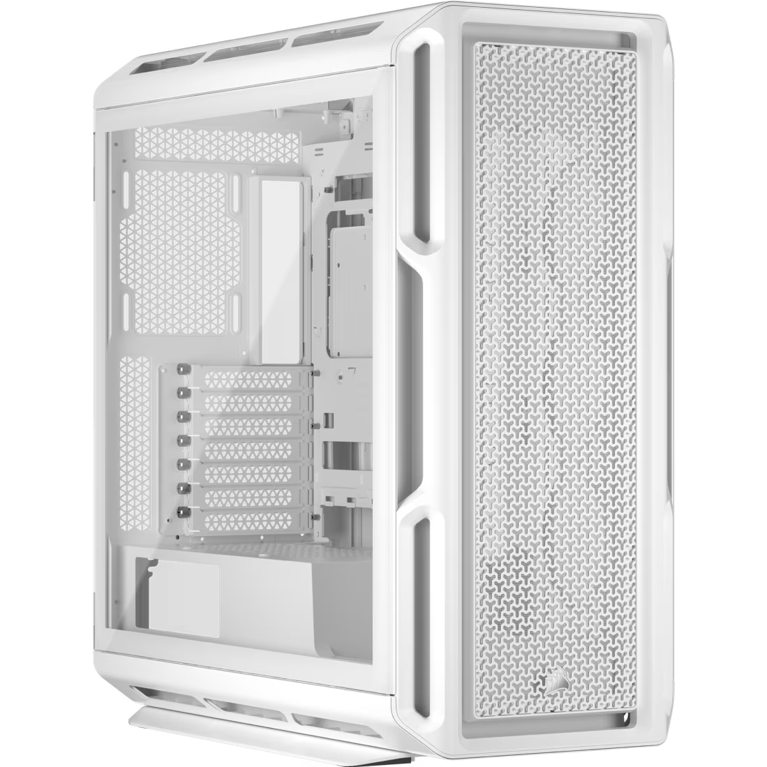 Корпус без блока питания/ Case Corsair 5000T, Midi-Tower, TG, no fan, 4xUSB-A 3.2, 1xUSB 3.2 Type-C, E-ATX, ATX, mATX, mITX White (CC-9011301-WW)