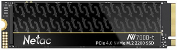 Netac SSD NV7000-t 2TB PCIe 4 x4 M.2 2280 NVMe 3D NAND, R/ W up to 7300/ 6700MB/ s, TBW 1280TB, slim heatspreader, 5y wty (NT01NV7000T-2T0-E4X)