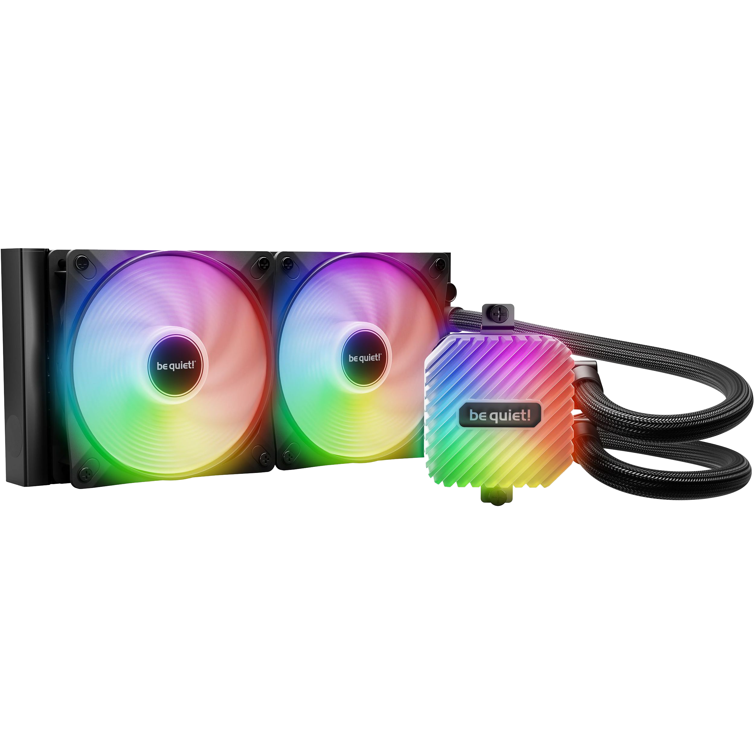 Водяное охлаждение для процессора/ Water Cooling System be quiet! LIGHT LOOP 240mm (250W, 240mm, Black, ARGB/ Fans: 2x120mm, 61.8CFM, 34.9dBA, 2100RPM/ Pump 2900RPM, Rad thickness 27mm/ S: 1851, 1700, 1200, 115X, A (BW020)