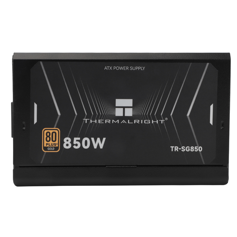 Блок питания 850W/ Thermalright, 850W 80+ Gold (ATX, 3.1, PCIe 5.1, Full modular, 1x24(20+4)pin 600mm, 2xCPU 8(4+4)pin 650mm, 2xPCIe*2 8(6+2)pin 650+150mm, 1x12VHPWR PCIe 5.1 12+4pin 600mm, 2xSATA*4 450+150+150+150mm, 1xMOLEX4pin* (TR-SG850)