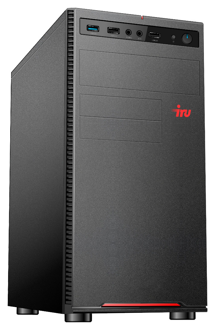 ПК IRU Home 310H5SE MT PG G6405 (4.1) 8Gb SSD1Tb UHDG 610 FreeDOS GbitEth 400W черный (1862616)