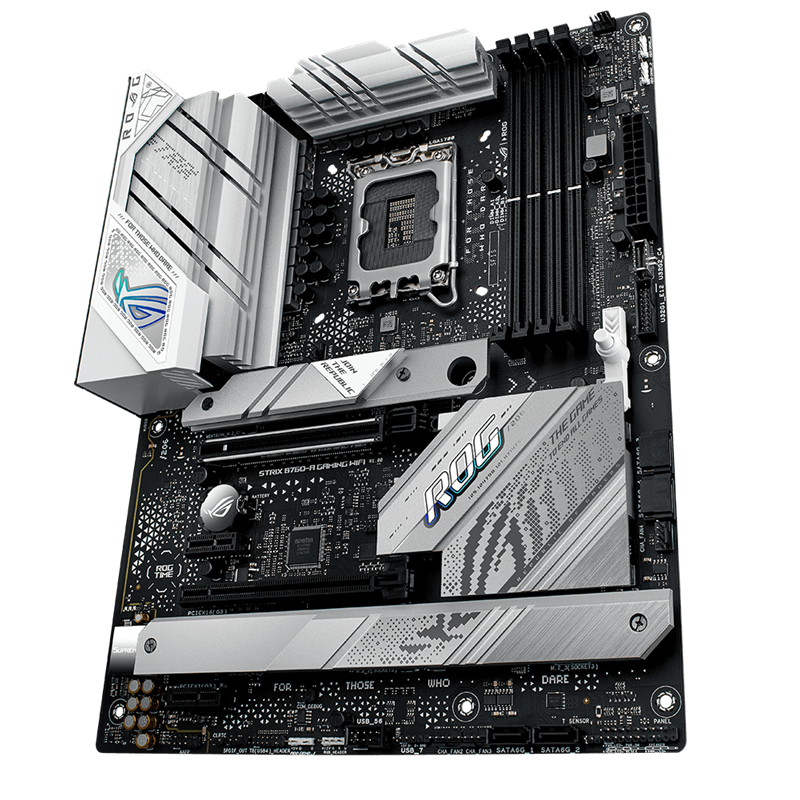 Материнская плата ASUS ROG STRIX B760-A GAMING WIFI, LGA1700, B760, 4*DDR5, HDMI+DP, 4xSATA3 + RAID, M2, Audio, Gb LAN, USB 3.2, USB 2.0, ATX (90MB1EP0-M0EAY0)
