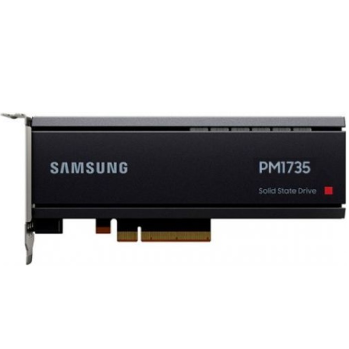 Твердотельный накопитель Samsung PM1735 Enterprise SSD, HHHL,12.8TB, PCIe Gen4 x8, MLC, MTBF 2M, 3DWPD, OEM (MZPLJ12THALA-00007)