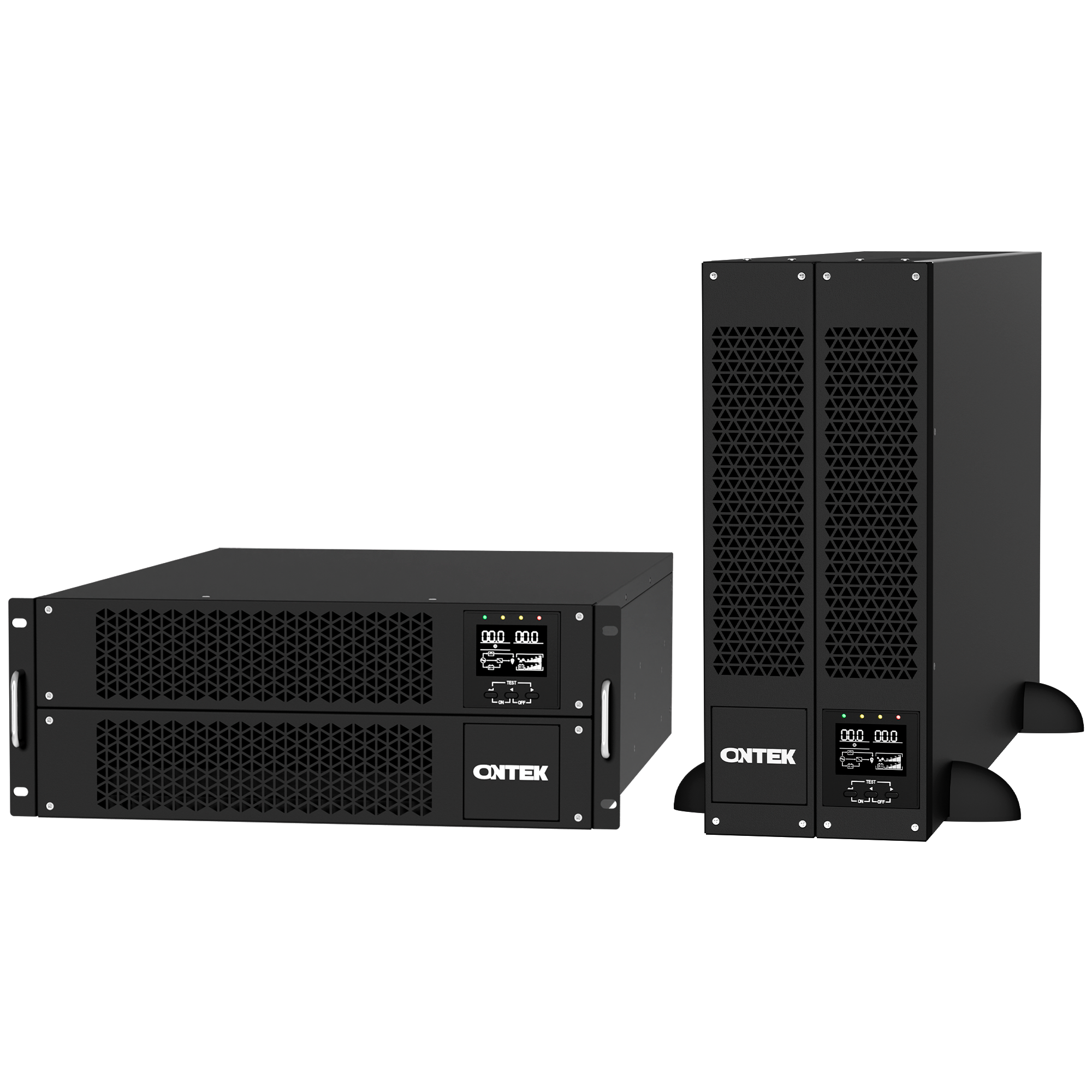 ИБП ONTEK SM RT 6, 6 кВА/ 6 кВт (PF=1) с аккумуляторными батареями, общая высота 4U (SMRT 6 (SB))