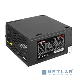 Exegate EX260637RUS Блок питания 350W Exegate 350PPE, ATX, black, APFC, 12cm, 24p+4p, PCI-E, 5*SATA, 3*IDE, FDD