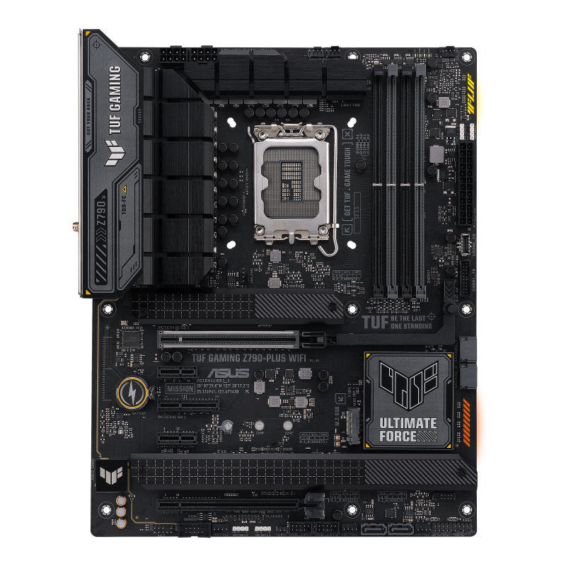 Материнская плата ASUS TUF GAMING Z790-PLUS WIFI, LGA1700, Z790, 4*DDR5, HDMI+DP, 4xSATA3 + RAID, M2, Audio, Gb LAN, USB 3.2, USB 2.0, ATX (90MB1D80-M0EAY0)