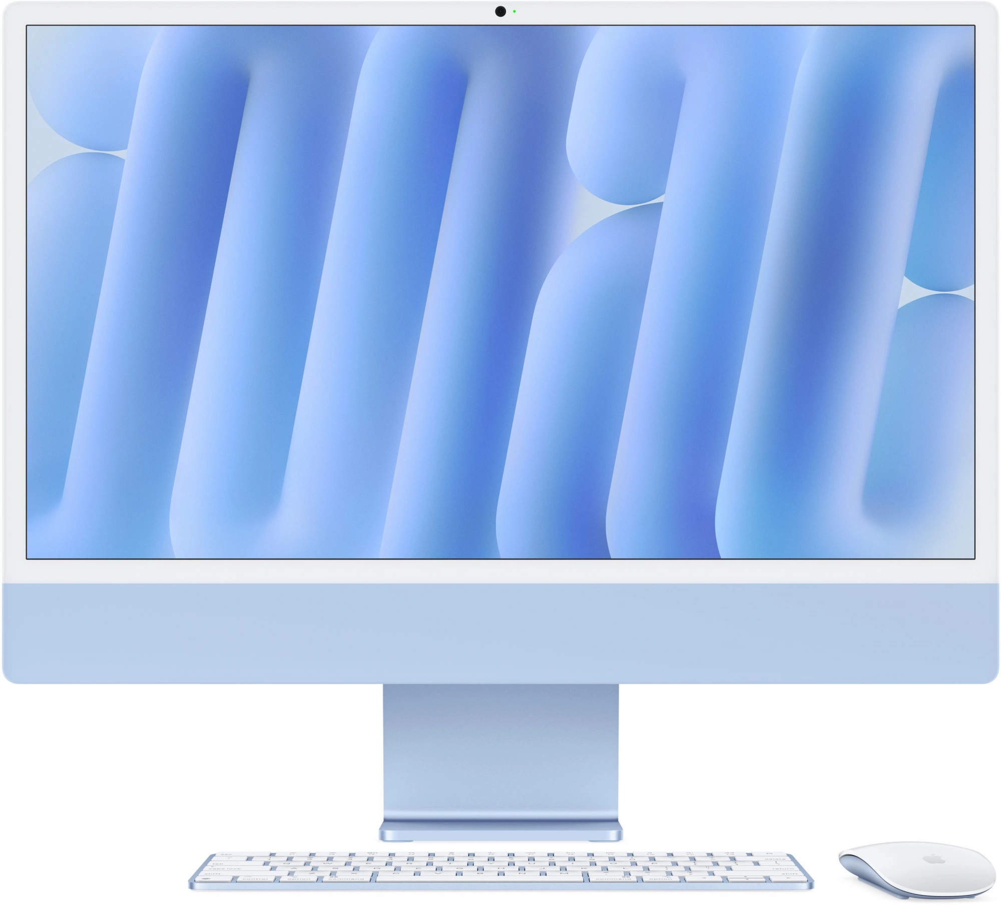 Моноблок Apple iMac A3247 24" 4.5K M4 8 core (4) 16Gb SSD256Gb 8 core GPU macOS WiFi BT 143W клавиатура мышь Cam синий 4480x2520 (MWUF3ZP/A)