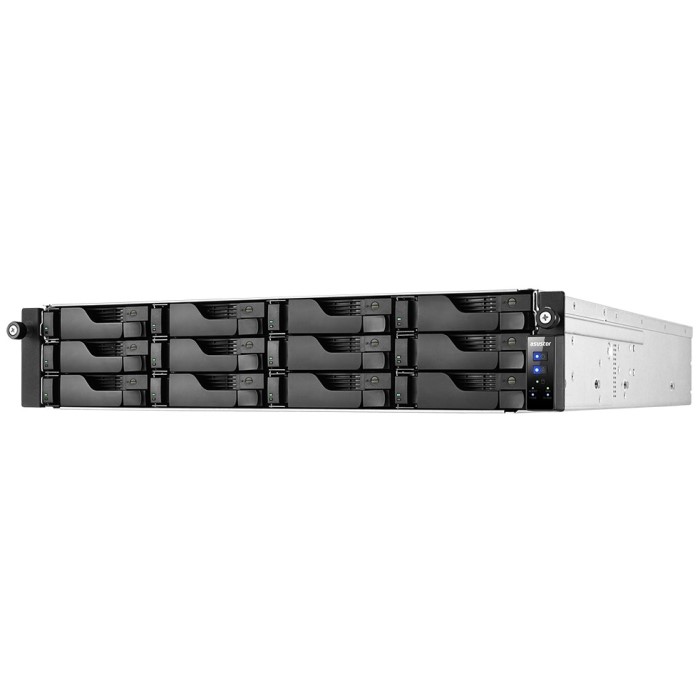 Сетевое хранилище Asustor Lockerstor 12R Pro AS7112RDX/ Xeon E-2224/ 4GB/ noHDD (up 12LSFF)/ 4x GbE/ 2x 550W (90IX01C1-BW3S10)