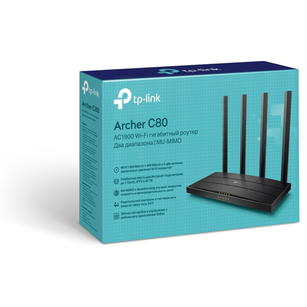 Картинка Роутер TP-LINK Archer C80(RU) (ARCHER C80) 