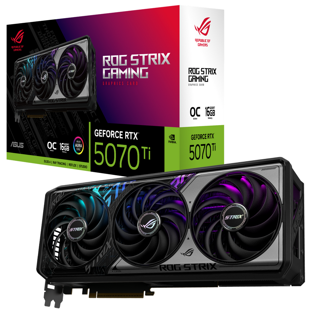 Видеокарта ASUS ROG-STRIX-RTX5070TI-O16G-GAMING (90YV0M90-M0NA00)