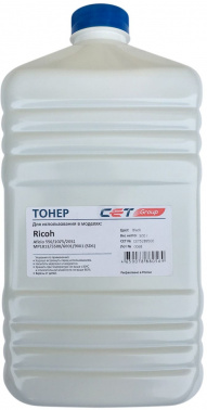 Тонер SD6 для RICOH Aficio 550/ 1075/ 2051/ MP1813/ 5500/ 6001/ 9001 (CET), 500г/ бут, (унив.), CET5289500