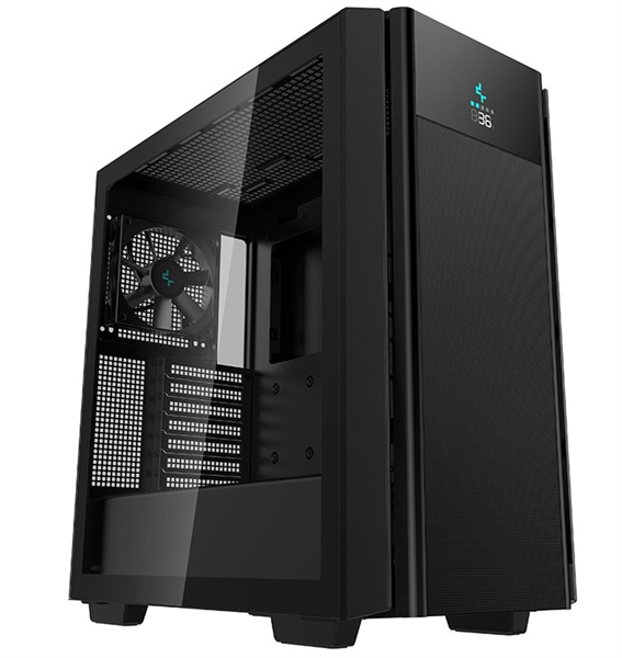 корпус Deepcool CH510 MESH DIGITAL без БП, 1x120мм вентилятор сзади, черный, ATX