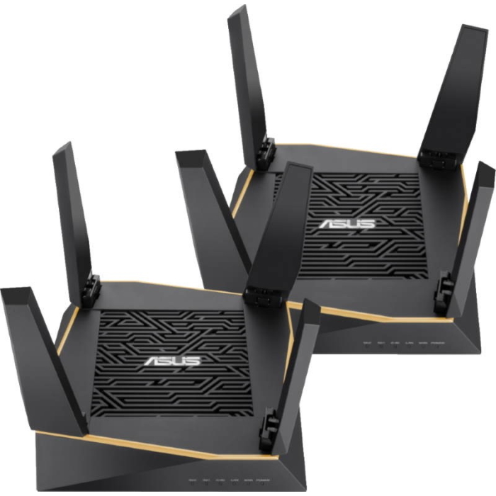 Картинка Комплект роутеров Asus RT-AX92U (2 шт.) (90IG04P0-MO3020) 