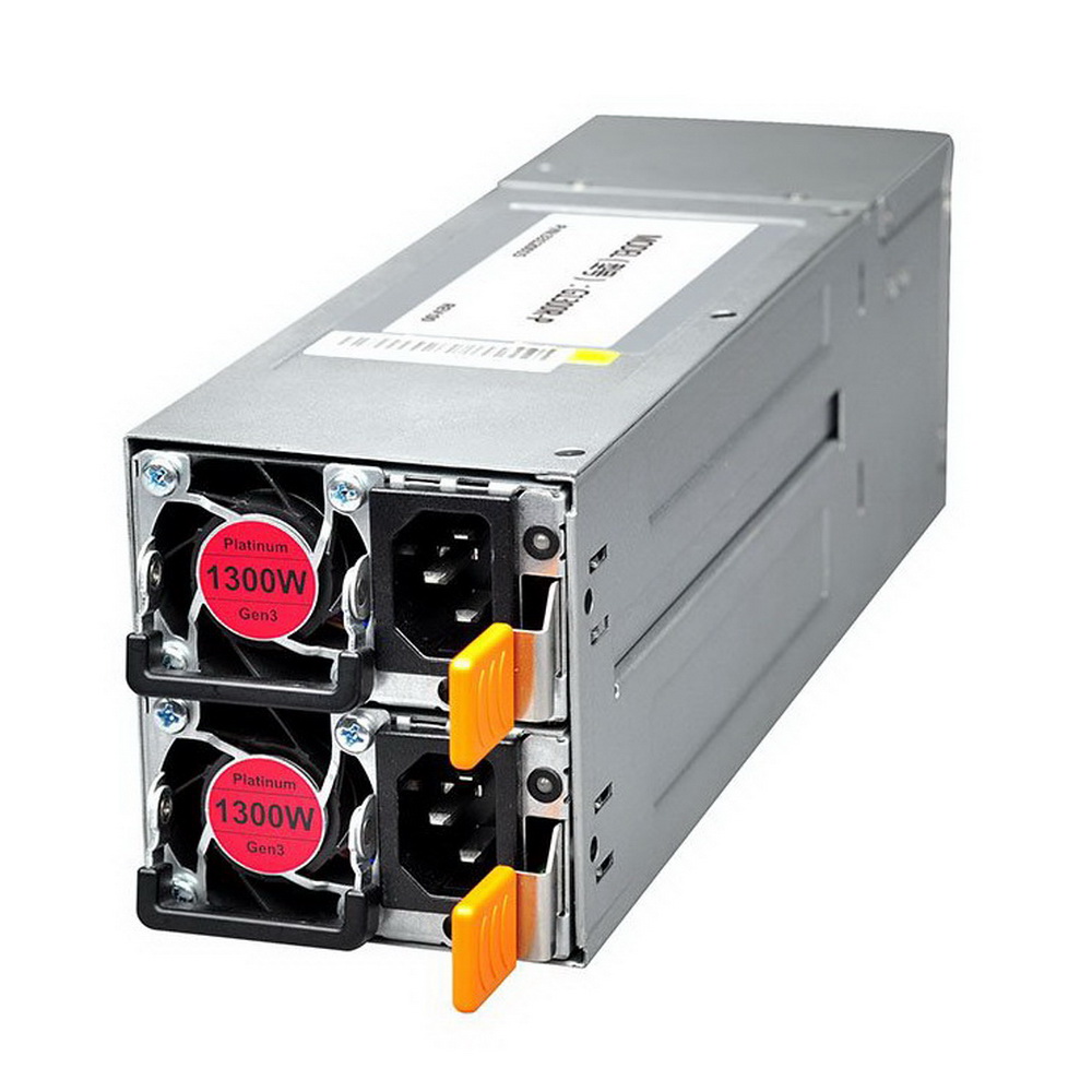 Gooxi 1+1 1300W CRPS, 80+ Platinum, with PM-bus and HVDC support, for 2U/ 3U/ 4U server chassis Форм-фактор: Redundant 2U Номинальная мощность, Вт: 1300 Тип PFC: Активный Система охлажде (GC1300PMP)