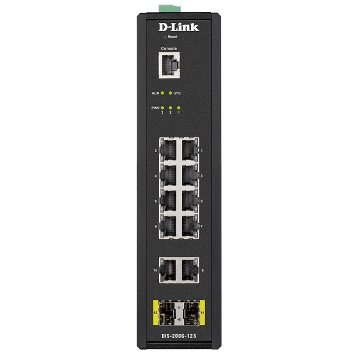 Картинка Коммутатор D-Link DIS-200G-12S/A1A (DIS-200G-12S/A1A) 