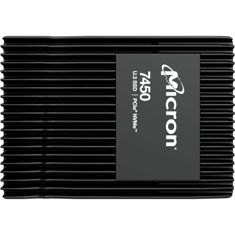 Micron SSD 7450 PRO, 15360GB, U.3(2.5" 15mm), NVMe, PCIe 4.0 x4, 3D TLC, R/W 6800/5600MB/s, IOPs 1 000 000/250 000, TBW 28000, DWPD 1 (12 мес.) (MTFDKCC15T3TFR-1BC1ZABYY)