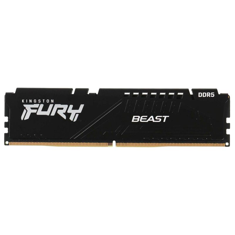 DDR 5 DIMM 16Gb PC48000, 6000Mhz, Kingston FURY Beast Black CL40 (Kit of 2) (KF560C40BBK2-16) (retail)