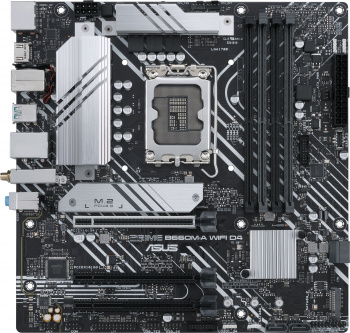 Материнская плата ASUS PRIME B660M-A WIFI D4 Soc-1700 Intel B660 4xDDR4 mATX AC`97 8ch(7.1) GbLAN RAID+HDMI+DP (90MB1AE0-M0EAY0)