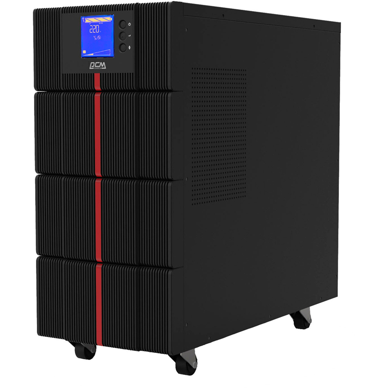 Источник бесперебойного питания Powercom MACAN, On-Line, 6000VA / 6000W, Tower, IEC, LCD, Serial+USB, SmartSlot, подкл. доп. батарей (MAC-6000)