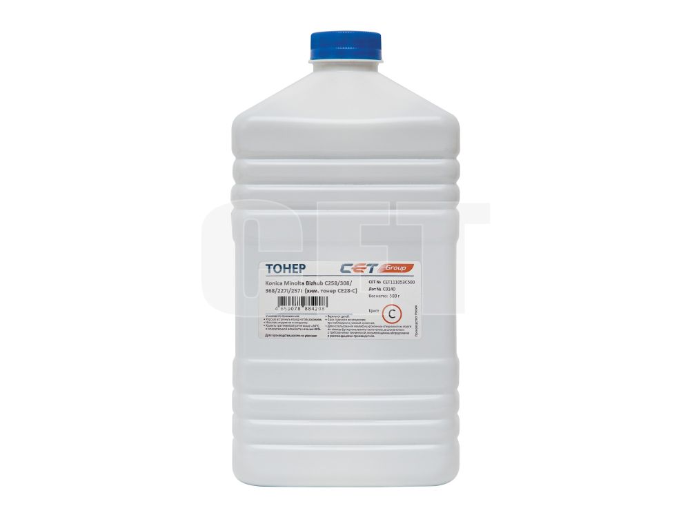 -/ Тонер CE28-C (CPT) TN-324C/227C для KONICA MINOLTA Bizhub C258/308/368/227i/257i (Japan) Cyan, 500г (CET111053C500)