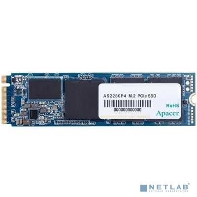 Apacer SSD AS2280P4 256Gb M.2 2280 PCIe Gen3x4, R2100/ W1300 Mb/ s, 3D TLC, MTBF 1.5M, NVMe 1.3, 200TBW, Retail, 3 years (AP256GAS2280P4-1)