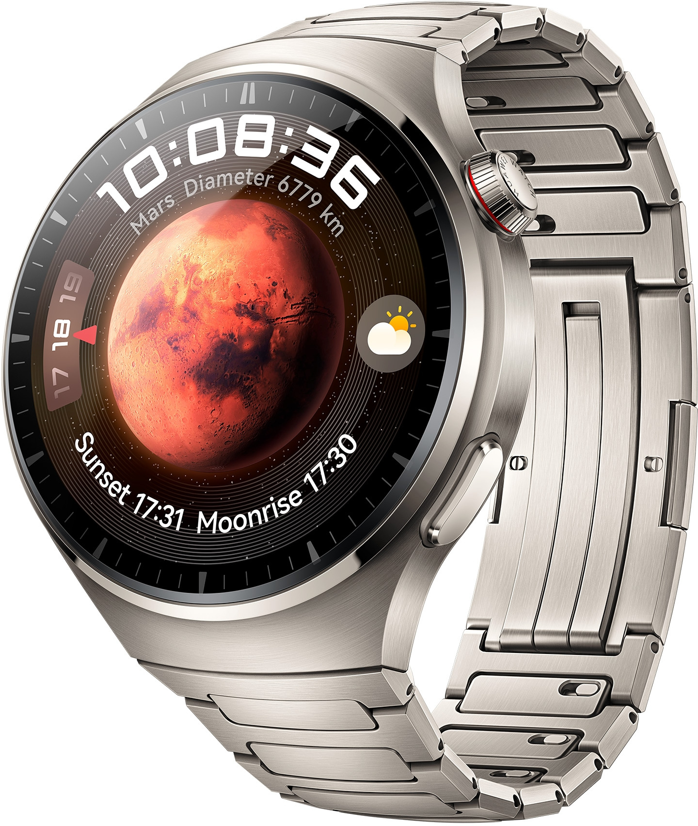 Смарт-часы Huawei Watch 4 Pro Medes-L19M 1.5" AMOLED корп.серебристый рем.серебристый разм.брасл.:140-210мм (55020APC)