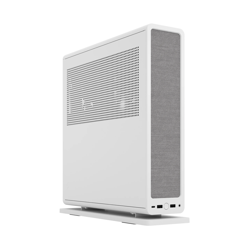 Корпус ПК без блока питания/ Case Fractal Design Ridge, 2x140mm, 2xUSB-A 3.2 + 1xUSB 3.2 Type-C, SFX PSU Support, mITX White (FD-C-RID1N-12)