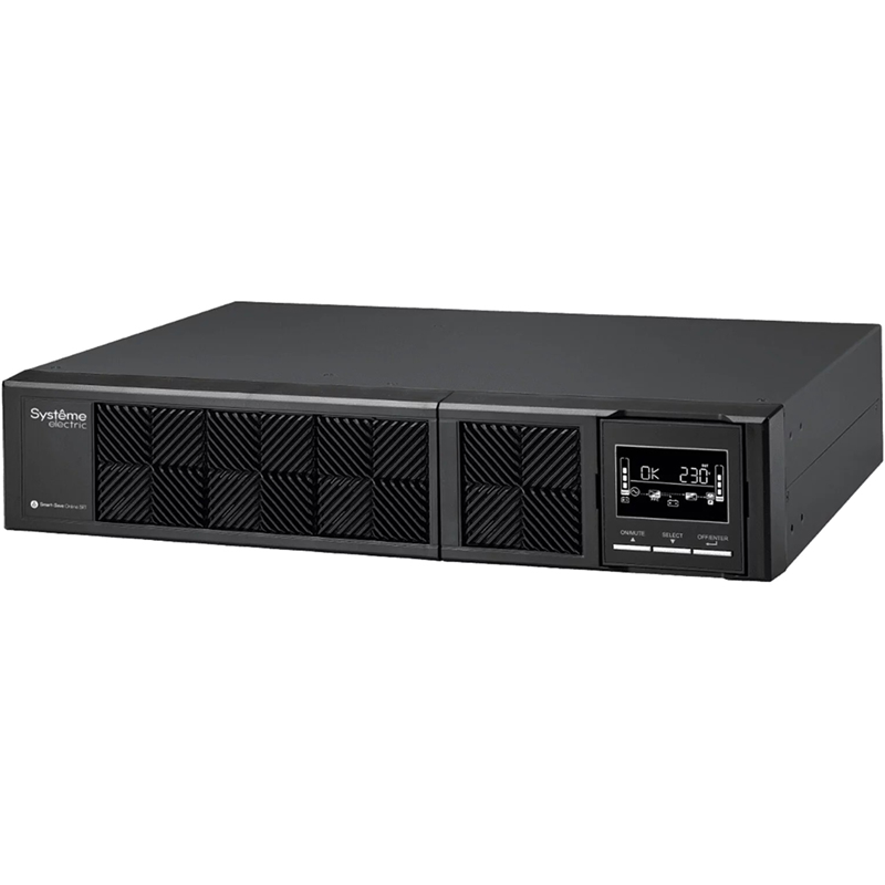 Systeme Electriс Smart-Save Online SRT, 2000VA/ 2000W, On-Line, Extended-run, Rack 2U(Tower convertible), LCD, Out: 8xC13, SNMP Intelligent Slot, USB, RS-232, Short depth (SRTSE2000RTXLISH)