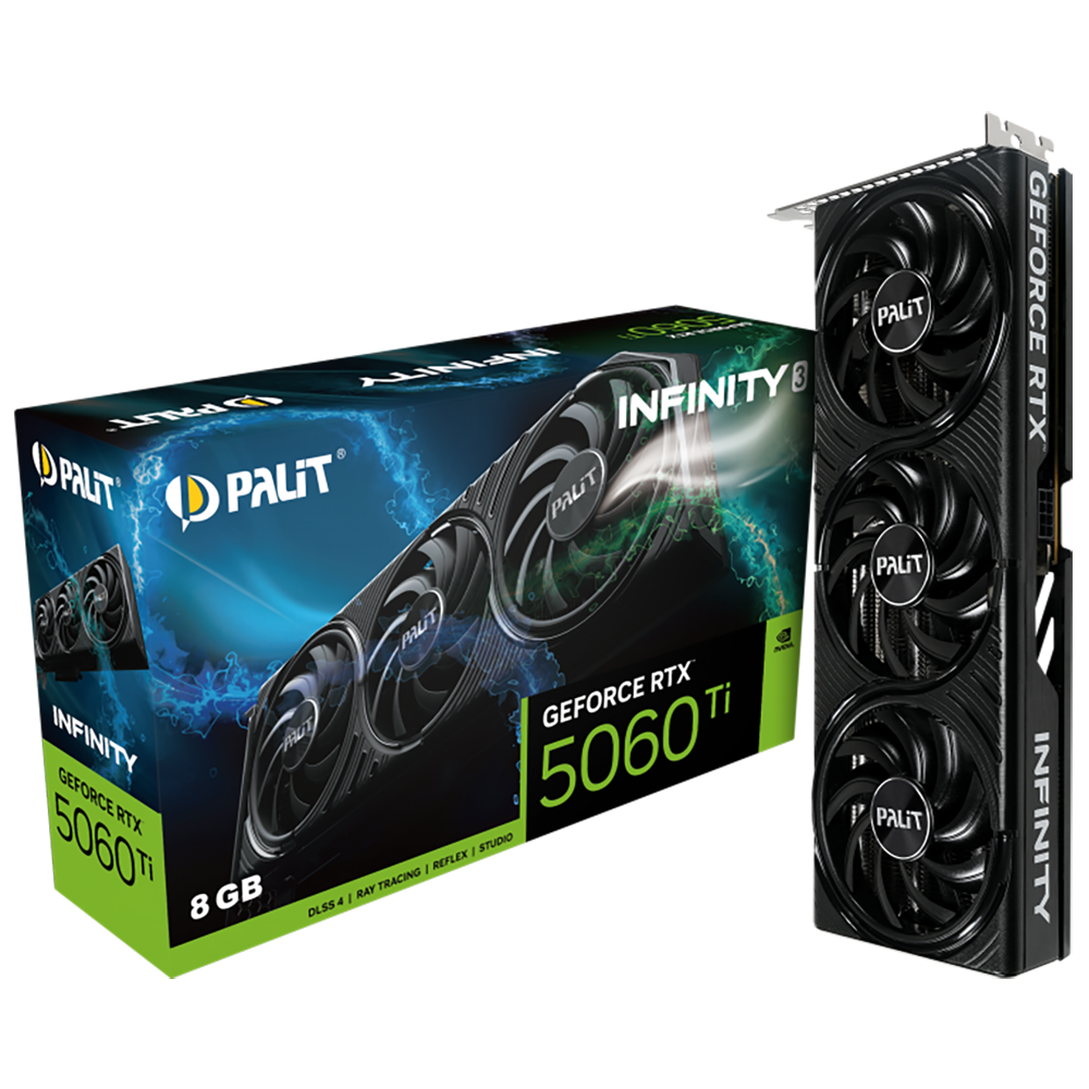 Видеокарта PCIE16 RTX5060TI 8GB PA-RTX5060Ti INFINITY 3 8GB PALIT (NE7506T019P1-GB2062S)